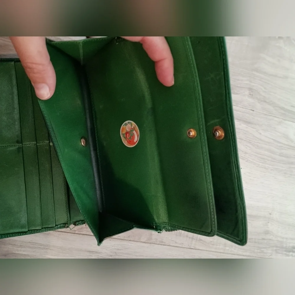 Louis Vuitton Green Epi Long Wallet